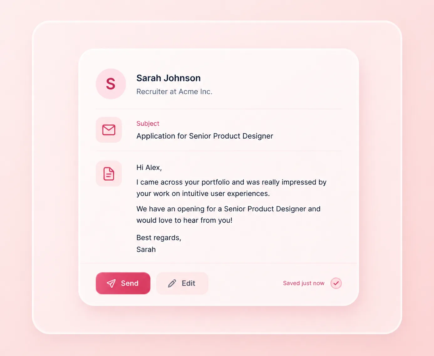 Candidate Outreach UI